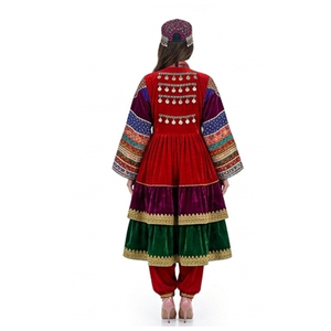 Vestido Afgano Étnico Kuchi Hecho a Mano, Tradicional, Bordado, para Mujer, Talla Larga, Vestido Afgano Kuchi para Boda Étnica - Product Image 2