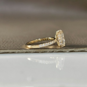 Anillo de Compromiso Aries Jewel con Diamante de Laboratorio de 2 Quilates, Corte Radiante, E VS1, Oro Amarillo de 14K, Certificado IGI, para Bodas y Aniversarios - Product Image 5