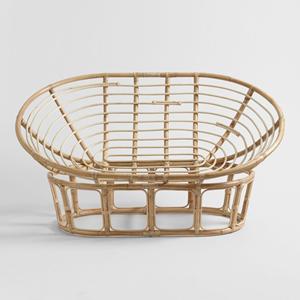 Mamasan lounge garden patio furniture rattan double seat papasans <b>cane</b> papasan <b>chair</b> set with cushion - Product Image 4
