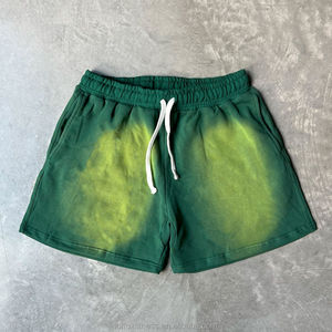<b>Green</b> Washed Streetwear <b>Shorts</b> <b>Men</b> Casual Drawstring Summer Cotton Oversized Fashion <b>Shorts</b> - Product Image 6
