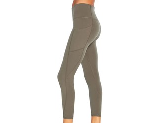 Nouvelle Arrivée Leggings de Sport pour Femme, Yoga et Entraînement, Décontractés, Couleur Unie, Respirants, Tricotés, pour Fitness et Course à Pied, avec Logo à la Taille - Product Image 3