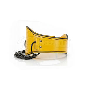 Ceinture de musculation de qualité supérieure, robuste, en cuir, avec chaîne, pour entraînement en salle de sport et musculation. - Product Image 3