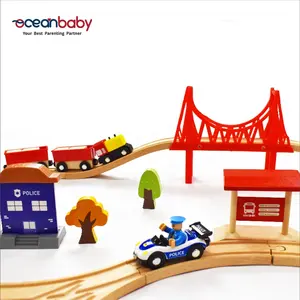 थोक मेट्रो खिलौना ट्रेन-हाथ से आँख-मस्तिष्क समन्वय 73pcs खिलौना ट्रेन लकड़ी रेल