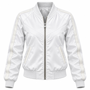 Low MOQ Women's <b>Vintage</b> <b>Bomber</b> <b>Jacket</b> For Sale Wholesale Custom Logo High Quality Ladies <b>Bomber</b> <b>Jacket</b> - Product Image 1