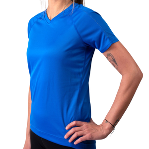 Camiseta Deportiva Ecológica para Mujer, Bordada, de Secado Rápido, Transpirable, de Algodón Orgánico, Vista Frontal y Trasera - Product Image 3