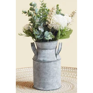 Maceta Rústica Hecha a Mano, Nueva, de Metal Galvanizado con Asa, para Jardín y Decoración de la Sala de Estar - Product Image 5