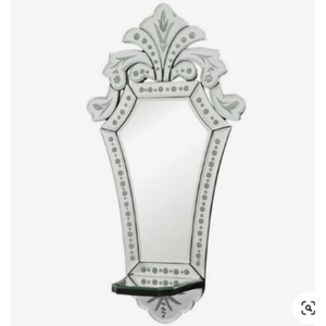 Espejo de Pared Barroco Veneciano Vintage de Lujo |   Espejo Decorativo con Marco Tallado Ornamentado Antiguo para Decoración de Interiores del Hogar - Product Image 1