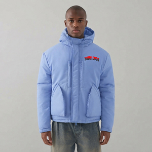 OEM Premium Quality Thick Warm Winter <b>Jacket</b> for Men's <b>Casual</b> Wear <b>Lightweight</b> 100% Polyester Coat Padded Puffer <b>Jacket</b> for Man - Product Image 4