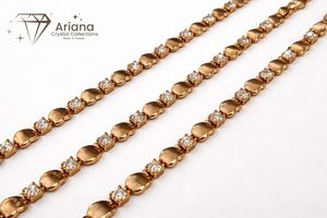 ARIANA Cadena de Cristal con Pedrería al por Mayor, Cadena Metálica Plateada y Dorada para la Fabricación de Joyería, Bolsos, Zapatos y Prendas - Product Image 2