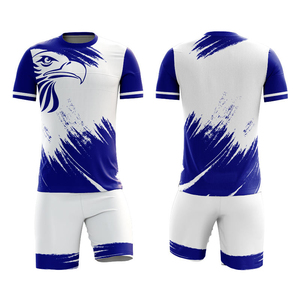 Nuevo Modelo de Uniforme de Fútbol Personalizado para Hombre, Ropa Deportiva Completamente Impresa en Azul y Blanco y Otros Colores Disponibles - Product Image 2