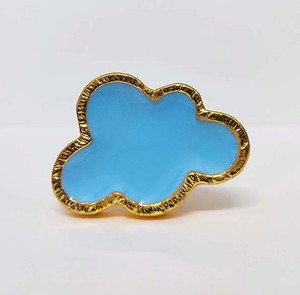 Wholesale Decorative Kids <b>Cabinet</b> <b>Knobs</b> Cloud Drawer Door Pulls Blue Brass Decorative Furniture Handles & <b>Knobs</b> - Product Image 1