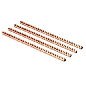 Metal <b>Drinking</b> <b>Straws</b> Set with Cleaning Brush Rose Gold Straight and Bent Styles <b>for</b> Bar Accessories - Product Image 3