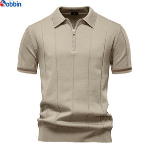 Nouvelle Collection Chemises Homme Col Rabattu Respirantes Unies Décontractées Design Professionnel Logo Personnalisé Prix Raisonnable Tricotées 100% Coton - Product Image 1