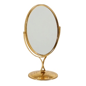 Miroir à main en bois de haute qualité grand miroir de maquillage à main rond naturel Design tendance à la mode pour les voyages - Product Image 6
