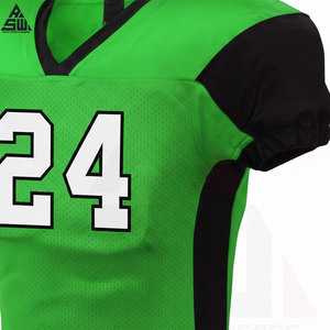 Uniforme d'équipe de football américain élégant, taille plus, 100% polyester, coupe confortable, entraînement, compétition, design avancé - Product Image 4