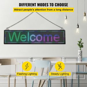 Display LED Programmabile per Interni P6 a Colori Completi 40\" X 9\" ad Alta Risoluzione, Controllato via WiFi e USB, Insegna Scorrevole con Messaggi Personalizzabili - Product Image 4