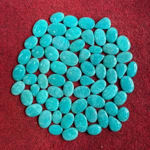 Pierre précieuse amazonite de qualité supérieure, bleu-vert, pierre naturelle pour la fabrication de bijoux, bagues, colliers, disponible à la vente - Product Image 4
