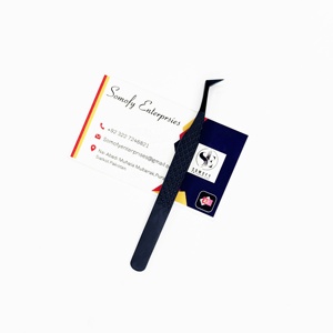 Pinzas profesionales para pestañas de acero inoxidable sólido Agarre fuerte con puntas de pestañas de volumen clásico confiable Punta de fibra puntiaguda - Product Image 2