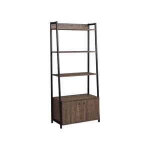 Étagère à 4 niveaux avec tiroir, bibliothèque autoportante en bois et métal, meuble de rangement pour salon, prix avantageux - Product Image 4