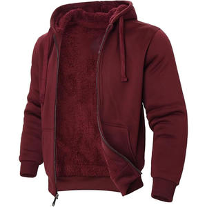 Sudadera con Capucha de Forro Polar Sólido 100% Algodón para Hombre, Diseño Casual de Invierno con Bolsillos, MOQ Bajo de 2 Piezas, Colores Personalizados, Servicio OEM de Alta Calidad - Product Image 3