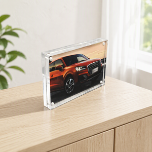 Cadre photo magnétique moderne en acrylique, design élégant 4R, couleur personnalisable pour une présentation raffinée de vos photos précieuses – Offre spéciale - Product Image 2