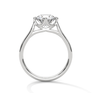 Premium Gold Silver Round Cut <b>Ring</b> 2.00 CTS Moissanite CVD Colour Stone <b>CZ</b> EGL VVS2 D VS1 Fine Jewelry For Women - Product Image 1