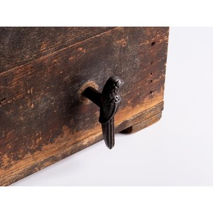 Caja de Madera de Pino para Cuentas de Oración, Estilo Vintage, Patina Envejecida, Acabado Nogal Desgastado, Venta al Por Mayor - Product Image 2