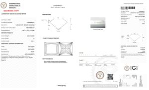 เพชร2.00กะรัตสำหรับเจ้าหญิงที่ปลูกในห้องทดลองขนาด6.86มม. สีคมชัด VVS2พร้อมใบรับรอง IGI สำหรับแหวนตลอดกาล - Product Image 2