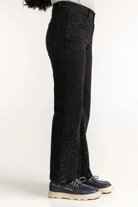 Jeans Ajustados Personalizados, Nuevo Diseño, Pantalones Vaqueros para Mujer, Rotos, Super Desgastados, Color Sólido, Lavado Ácido - Product Image 2