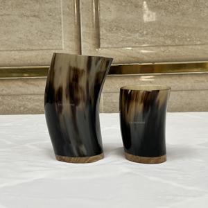 Mug en corne de buffle naturelle de qualité supérieure, fait main, style animalier, durable, avec gravure personnalisable pour la boisson et la décoration intérieure - Product Image 3