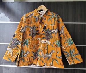 Chaqueta Acolchada de Invierno 2026, Tejida con Estampado de Flores, Ligera, de Algodón, Manga Larga, Suave, Transpirable y Ecológica para Mujer - Product Image 4