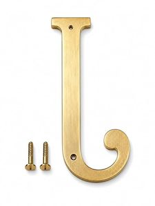 Letra Metálica J con Tornillos, Letra del Alfabeto para Placa de Nombre de Casa, Puerta Principal, Oficina, Hotel, Letrero de Tienda, Resistente al Óxido, Acabado Dorado - Product Image 2