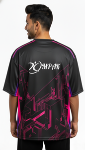 Camiseta Casual Oversize para Hombre, Sublimada, Estilo Urbano, Corte Regular, Transpirable, de Secado Rápido, en Poliéster/Algodón - Product Image 2