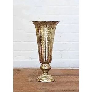 Ensemble de vases en métal doré cannelé luxueux, pot à fleurs géométrique moderne pour la décoration de la maison, centre de table de mariage, vases décoratifs pour table - Product Image 5