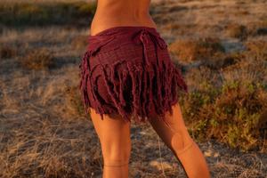 Mini-jupe Bohème pour Femme en Coton Clouté pour Festival, Soirée Dansante Estivale – Prix de Gros - Product Image 3