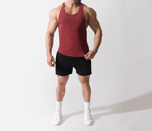 Custom Made New Design Custom Logo Loose <b>Men</b> <b>Gym</b> Workout Cotton Spandex <b>Vests</b> Comfortable Tank Tops - Product Image 4