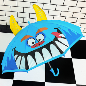 Ombrello Promozionale per Bambini con Orecchie 3D, Logo Personalizzato, Doppio Uso Pioggia/Sole, Diametro 80cm - Product Image 4