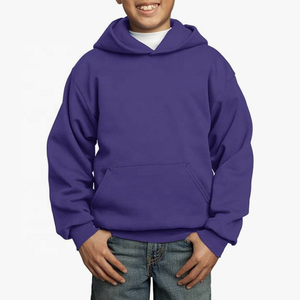 Custom 100% Cotton Pullover <b>Hoodies</b> for Boys Winter Warm Fleece Sweatshirts with Hooded Collar Plain Style for Toddlers - Product Image 5