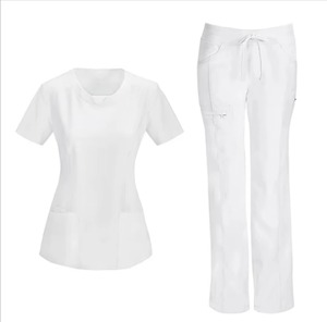 Camiseta de algodón con cierre de cremallera para rehabilitación, para después del hospital, con broches laterales para batas de paciente - Product Image 3