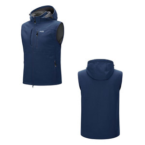 เสื้อกั๊กผู้ชายแบบไม่มีแขน ผ้าโพลีเอสเตอร์ กันลม สวมใส่สบายๆ สำหรับฤดูหนาวและฤดูใบไม้ร่วง ความยาวปกติ - Product Image 3