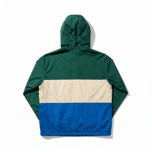 Custom <b>Men</b> Women Waterproof Hooded Windbreaker <b>Jacket</b> Color Block Green Beige Blue <b>Lightweight</b> Outdoor Streetwear <b>Rain</b> Coat Wind - Product Image 3
