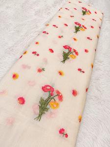 Tela de Chifón Bordada Malty Dobby, 100% Poliéster, Transpirable, Ecológica, para Bodas, Color Personalizado, Suministro Textil, Exportaciones - Product Image 2