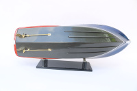 Édition limitée de luxe Riva Aquariva bleu foncé modèle en bois fabriqué à la main Yacht élégance intemporelle pour les collectionneurs et la décoration