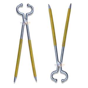 Pinces vétérinaires en acier inoxydable à long manche de 19'' pour implants dentaires, instrument pour bovins - Product Image 3