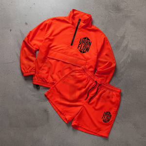 Custom Windbreaker Tracksuit <b>Jacket</b> Short Sweatsuit Nylon Print Two Piece Jogger Jogging <b>Men</b> Sweatpants and Hoodie Set - Product Image 6