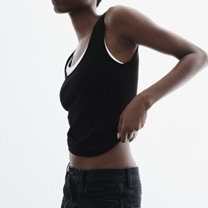 Women's 100% Cotton Sporty <b>Loose</b> Fit O-Neck Lightweight Jersey <b>Tank</b> <b>Top</b> Summer - Product Image 2