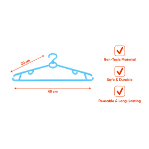 Cintres rotatifs en plastique de 40 cm, non toxiques, avec crochet pivotant à 360°, pour manteaux, lot pour la maison, la blanchisserie, les magasins de vêtements et les boutiques - Product Image 3