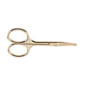 Ciseaux de toilettage professionnels de haute qualité en acier inoxydable pour soins personnels, coupe précise des poils du visage, des oreilles, du nez et des sourcils - Product Image 2