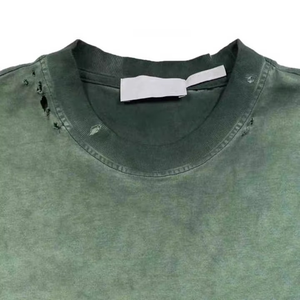 Stylish Branded T <b>Shirts</b> Custom <b>Men's</b> <b>Silk</b> Screen Printed Rhinestone Vintage Sun Faded Oversized T-<b>Shirt</b> - Product Image 5