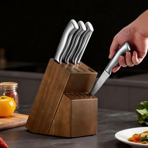 Set di 15 Coltelli da Cucina in Acciaio Inossidabile Tedesco ad Alto Contenuto di Carbonio con Blocco Affilacoltelli - Essenziali Premium per la Cucina - Product Image 2